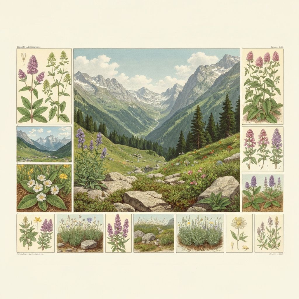 Historical Alpine botanical documentation